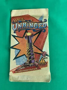 Magic The Gathering UNHINGED ~ CONFEZIONE DA 15 CARTE ~ FUORI PRODUZIONE ~ SIGILLATA - Foto 1 di 2