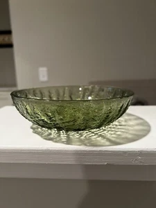 vintage green glass bowl - Picture 1 of 2