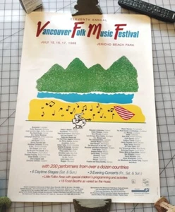 Vancouver Folk Music Festival July 15, 16, 17th 1988 Poster - Picture 1 of 8
