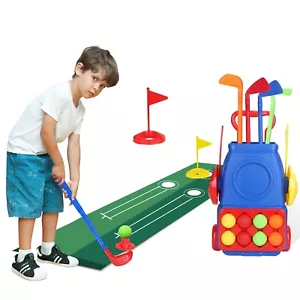 Toddler Golf Clubs Kit Toddler Golf Ball Game Play Set Golf Game Kid Play Toys - Picture 1 of 10
