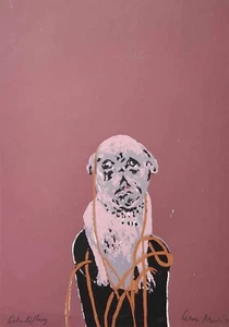 ARON KRICH ""Kleiner Hund"" SERIGRAPH MAYDAY GEDICHTE AUS VENEDIG signiert 1974 - Bild 1 von 4