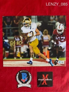 FOTO 8X10 BRADEN LENZY NOTRE DAME CALCIO AUTOGRAFATA FIRMATA! BECKETT! IRISH! - Foto 1 di 1