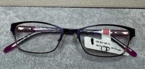 OCEAN PACIFIC OP827 Eggplant Girls Kids Rectangle Full Rim Eyeglasses 48-16-130 - Picture 1 of 3