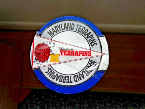 VINTAGE  Maryland Terrapins Officially Licensed Wall Art Super Pennant 20" x 49" Cover