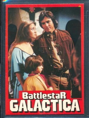 1978 Wonder Bread Battlestar Galactica #29: Apollo, Serina & Boxey ~ EX - Imagem 1 de 2