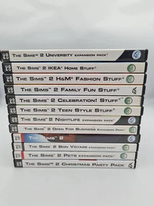 Sims 2 Collection Bundle Base Game 11 Expansion Packs Joblot Retro Complete VGC - Picture 1 of 3