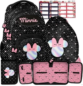 4tlg Minnie Mouse Maus Schulranzen Schulrucksack Rucksack Set fur madchen - Bild 1 von 7