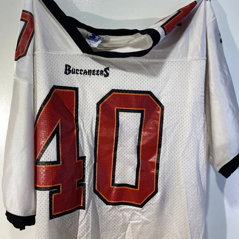 VTG 90's Starter Tampa Bay Buccaneers Mike Alstott #40 Jersey Sz48/L 00050 Cover
