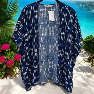 NEW H&M Blue and White Abstract Print Beach Swim Coverup Girl’s Size 12-13y - Picture 1 of 10
