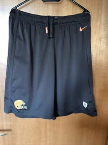 Men's Nike Dri-Fit NFL Cleveland Browns Athletic Shorts Brown Size L - Picture 1 of 9