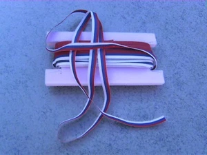 Ribbon striped ribbon Russia(Slo,Ser) flag ribbon - length 15 meters, width 8mm - Picture 1 of 9