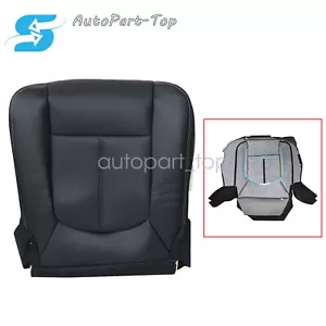 Fit 2011 2012 Ford F250 F350 Lariat Passenger Bottom Seat Cover Perforated Black - Picture 1 of 7