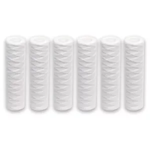 - Paquete de 6 cartuchos universales de filtro de agua de sedimentos para heridas de cadena para la mayoría de 10-... - Imagen 1 de 6