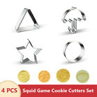 Tintenfisch Spiel Cookie Cutters Set von 4, Regenschirm, Dreieck, Kreis, Stern