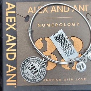 NEU Neu mit Etikett Alex und Ani Numerologie Dreiunddreißig Bettelarmband - Bild 1 von 7