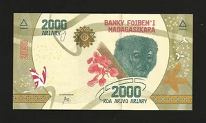 Billete de Madagascar, Ariary 2000, 2017 P-101, UNC - Imagen 1 de 2