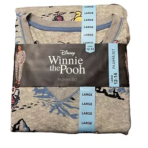Disney Damen Frauen Größe Large 2-teiliges Pyjama Set Winnie Puuh Ferkel 12-14 - Bild 1 von 10