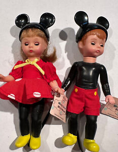 2  Madame Alexander Dolls Mickey Mouse Boy & Wendy; Excl for McDonalds
