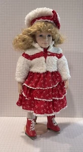 Designs by Yoko 19" Doll Ice Skating Scandinavian Winter Blonde With Box and Tag - Picture 1 of 12