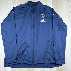 Nike Dri-Fit Trainingsjacke Herren XL Blau Polyester Paris Saint-Germain Full Zip - Bild 1 von 11