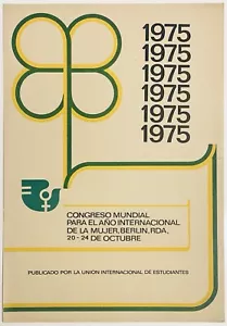 Original INTERNATIONALES JAHR DER FRAU Plakat A3 Poster Gleichberechtigung 1975 - Bild 1 von 1