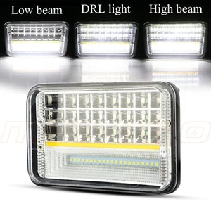 1x 5 inch high low beam xenon Beam car square headlight sealed projector For S10 - Picture 1 of 13