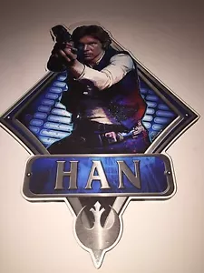 "Nueva placa de decoración de pared HAN con licencia oficial de Star Wars 13"" x 9,5" - Imagen 1 de 4