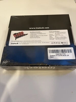 Inateck KTU3FR-4P 4 Port USB 3.0 Expansion Card, New Sealed - Image 1 of 3