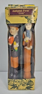 Kmart Vintage Autumn Fest set of 2 Candles 10" - Picture 1 of 5