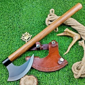 CUSTOM HAND FORGED Carbon Steel Viking VALHALLA Axe Tomahawk Throwing Axe IT-759 - Picture 1 of 8