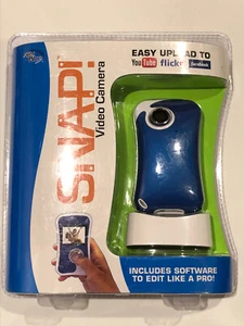 Snap! Digital Video Camera Blue/Silver Editing Software Rechargeable 1GB NEW - Picture 1 of 2