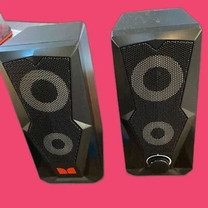 Monster Dual Gaming Computer Speakers (Untested) - Afbeelding 1 van 3