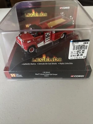 Corgi Legends Mack B Series Closed Cab Pumper Fire Truck HC52314 1:50 Scale NEW - Image 1 of 4