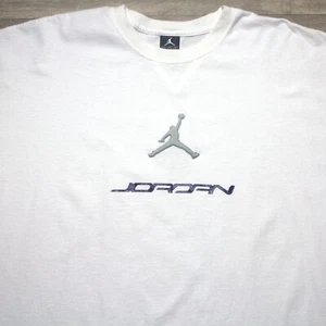 Vintage Y2K Air Jordan Brand Mens Logo Spellout T Shirt Size 3XL - Picture 1 of 4