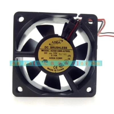 ADDA AD0612MS-A70GL 6025 6CM 12V 0.14A 2-Wire Cooling Fan - Image 1 of 2