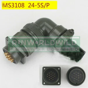 1 Stck. Neu für 16 Kern Ellenbogen Typ Luftfahrt Stecker MS3108A-24-5 S/P - Bild 1 von 5