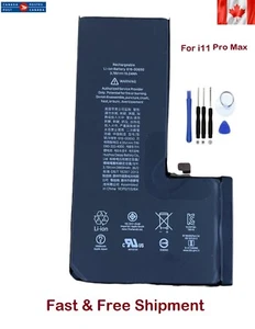 LIPTO - Adhésif batterie 3969 mAH de remplacement neuf pour iPhone 11 Pro Max + outils - Photo 1 sur 1