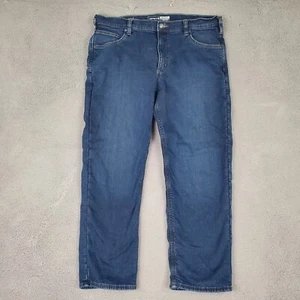 Carhartt Herren Jeans 38x30 Blau Denim Hose Fleece Gefüttert Straight Relaxed Work - Bild 1 von 12