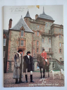 1987 DIE PELZE von NEIMAN MARCUS Katalog fotografiert in Schottland - Schlösser! SELTEN - Bild 1 von 12
