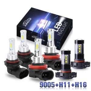 Faros LED blancos + bombillas antiniebla para GMC Sierra 1500 2500HD 3500 2007-2013 - Imagen 1 de 12