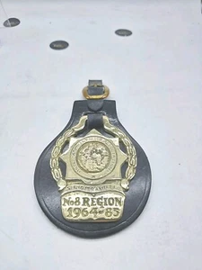 National Police Association Messing Pferdegeschirr Deko NO8 REGION 1964-85  - Bild 1 von 10