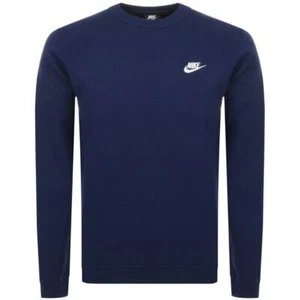 Nike Mens Sportswear Club Crew Neck Fleece Sweatshirt - Picture 1 of 45