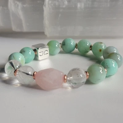 Pulsera JealouzJewelry Signature Crisoprasa Plata de Ley Cobre Piedras Preciosas Foto 1 de 2