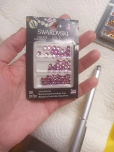 New Swarovski Crystals Xirius Flat Pink Mix Craft Jewelry 80pcs.B9/4 - Picture 1 of 3
