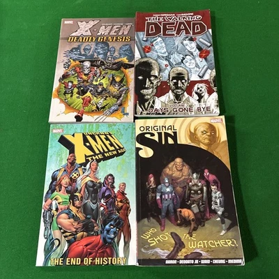 Marvell Cemented Walking Dead Original Sin Four Hard Back Book Type Sold Job Lot - Image 1 of 4