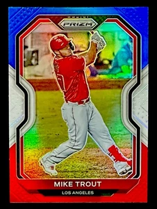 PANINI PRIZM TIER 2 2021 ROSSO BIANCO E BLU PRIZM #172 MIKE TROUT SPEDIZIONE GRATUITA - Foto 1 di 3