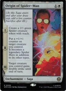 Origin of Spider-Man R Marvel's Spider-Man 9 NM Foil MTG - Picture 1 of 2