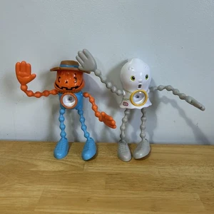 2 Vintage Little Tikes Robot Twisty Glo Flashlights Night Lights TESTED - Picture 1 of 5