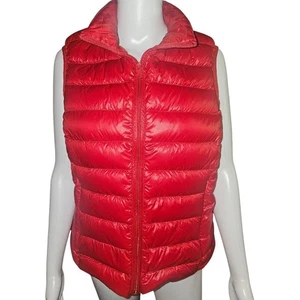Gilet donna Daily Thread trapuntato imbottito senza maniche rosso leggero L - Foto 1 di 4