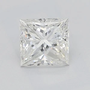 Cert. GIA 1.74 Carat Princess Natural Mined Diamond Loose I color VS1 clarity - Picture 1 of 2